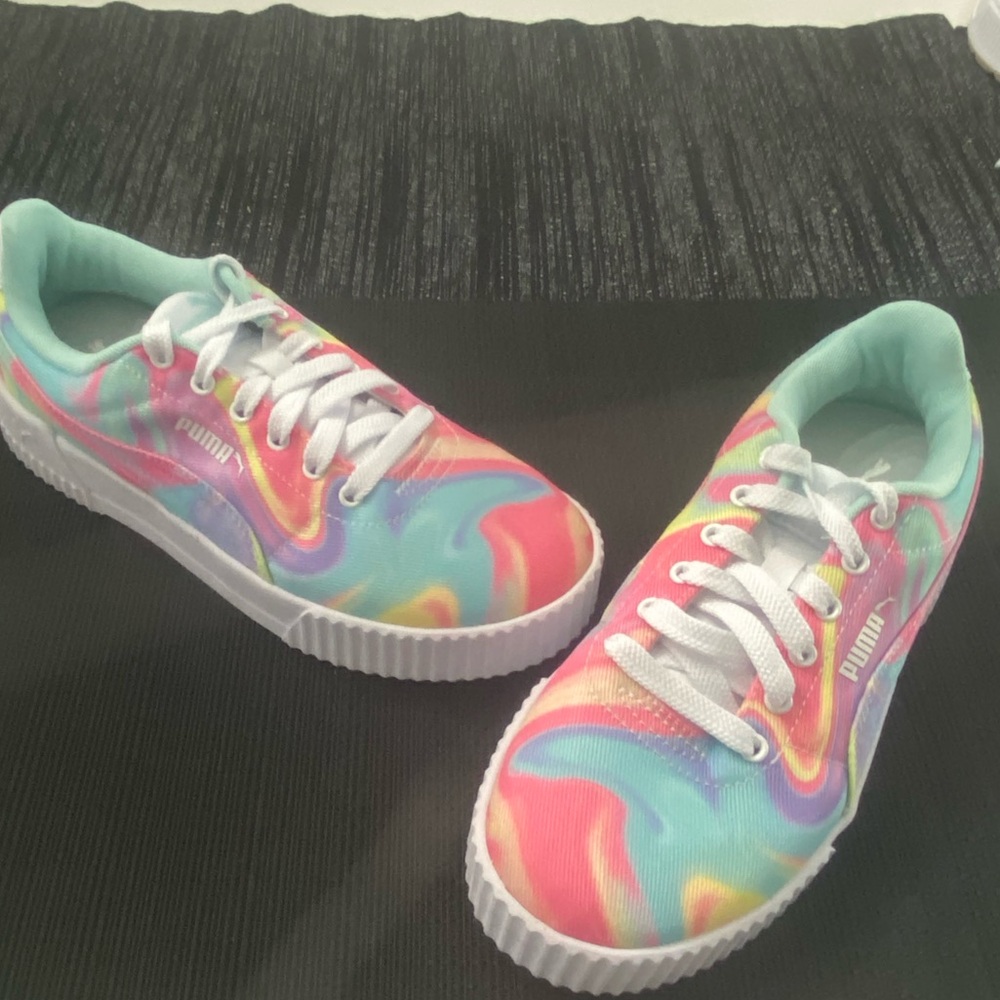 Puma Kids' Colorful Swirl Sneakers